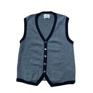 Hartford Luxurious Wool Cashmere Blend Preppy Knit Sweater Vest Mens Size XL EUC